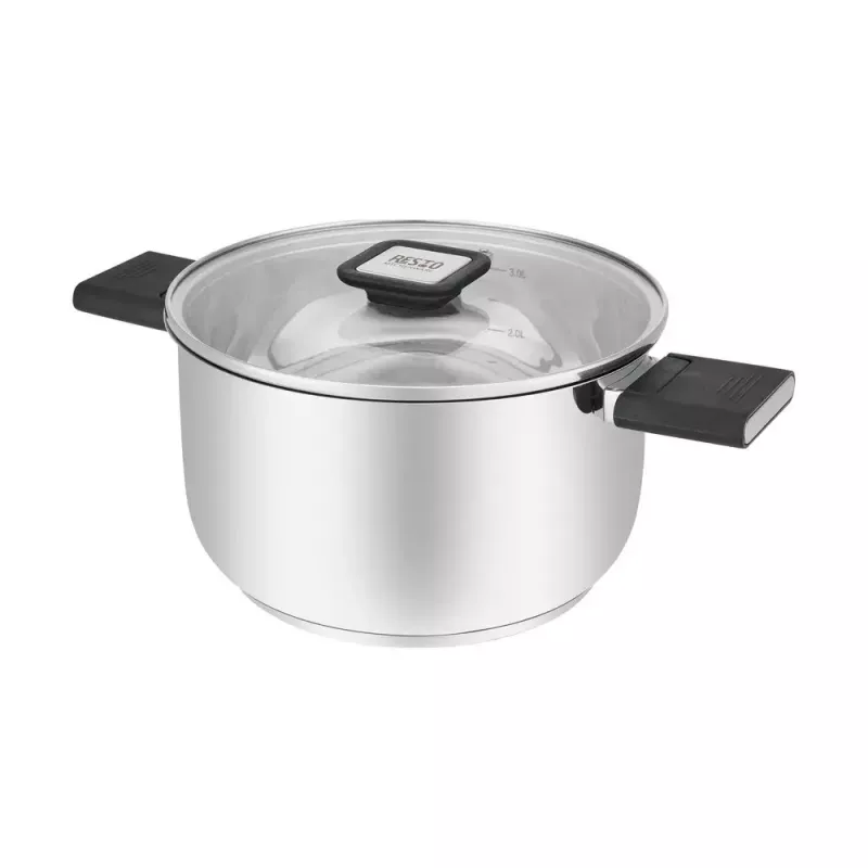 Resto Kitchenware Anser 3,2 L ronde zwarte RVS