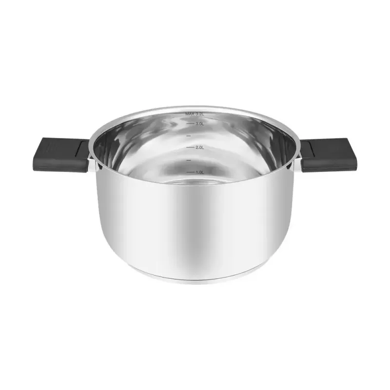 Resto Kitchenware Anser 3,2 L ronde zwarte RVS