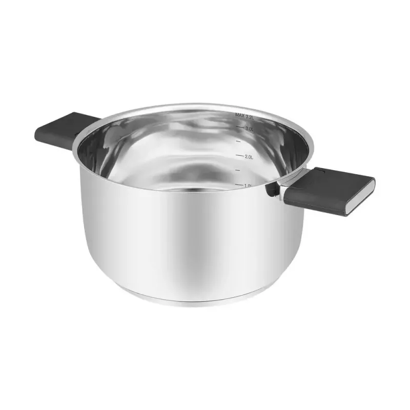 Resto Kitchenware Anser 3,2 L ronde zwarte RVS