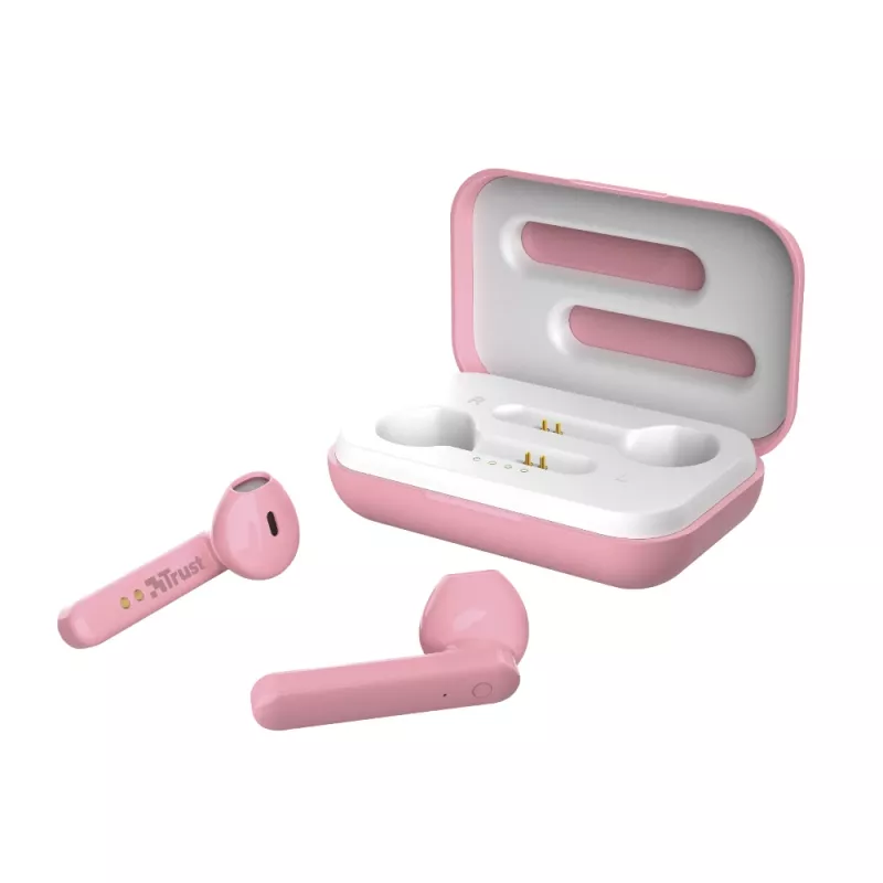 Trust Primo headset True Wireless Stereo (TWS) in-ear hoofdtelefoon bellen/muziek Bluetooth roze