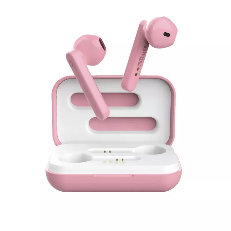 Trust Primo headset True Wireless Stereo (TWS) in-ear hoofdtelefoon bellen/muziek Bluetooth roze