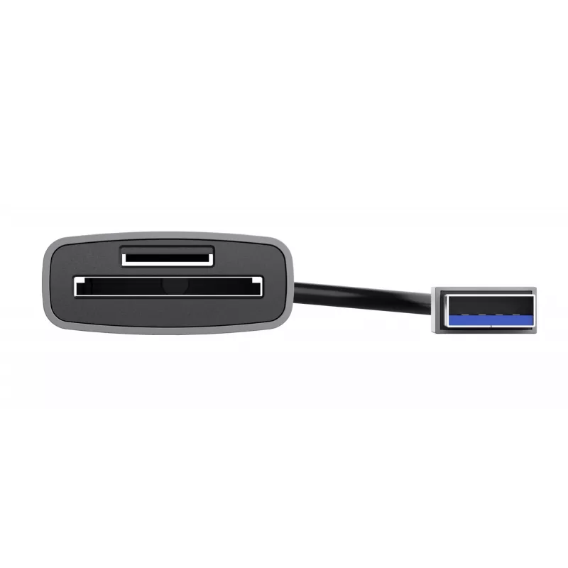 Trust Dalyx 24135 kaartlezer, USB 3.2 Gen 1, microSD/SD/SDHC/SDXC, zilver