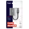 Trust Dalyx 24135 kaartlezer, USB 3.2 Gen 1, microSD/SD/SDHC/SDXC, zilver