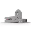Poortblokkering Lindy USB-poortblokkering 4-pack kleurcode wit