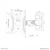 Neomounts WL40-540BL12 TV-wandbeugel 32-55 inch - full-motion - eenvoudige montage