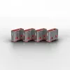 Poortblokkering Lindy USB-poortblokkering 4-pack kleurcode roze