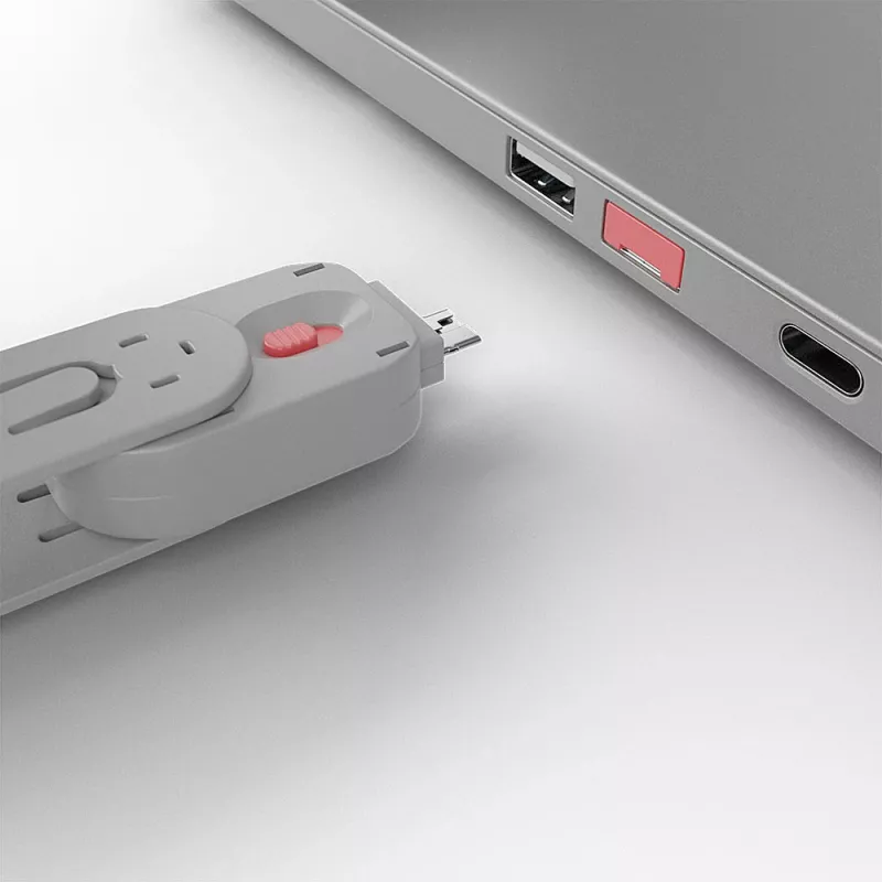Poortblokkering Lindy USB-poortblokkering 4-pack kleurcode roze