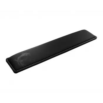MSI VIGOR WR01 toetsenbord-polssteun 'zwart met iconisch drakenontwerp, koelgel-geïnfuseerd memory-schuim, antislip rubberen basis, schuine vorm, toetsenbord-accessoire voor VIGOR-serie toetsenborden, compatibel met de meeste gaming-toetsenborden'