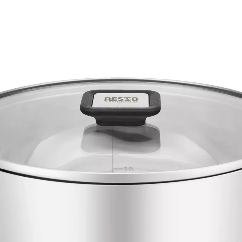 Resto Kitchenware Anser 4,4 L rond zwart roestvrij staal
