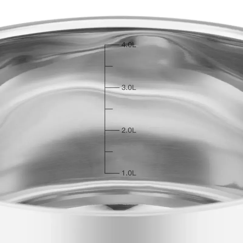 Resto Kitchenware Anser 4,4 L rond zwart roestvrij staal