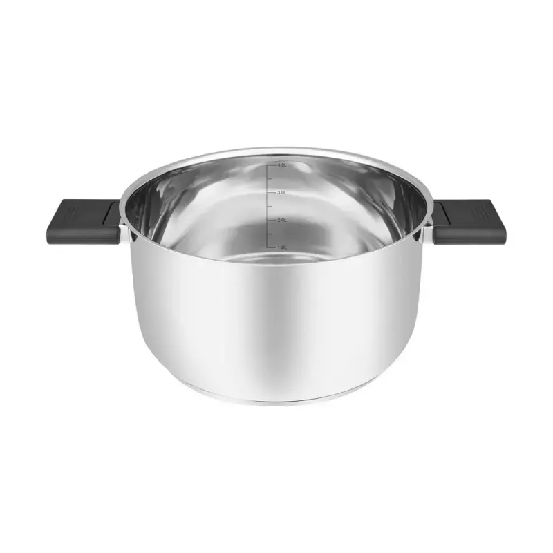 Resto Kitchenware Anser 4,4 L rond zwart roestvrij staal