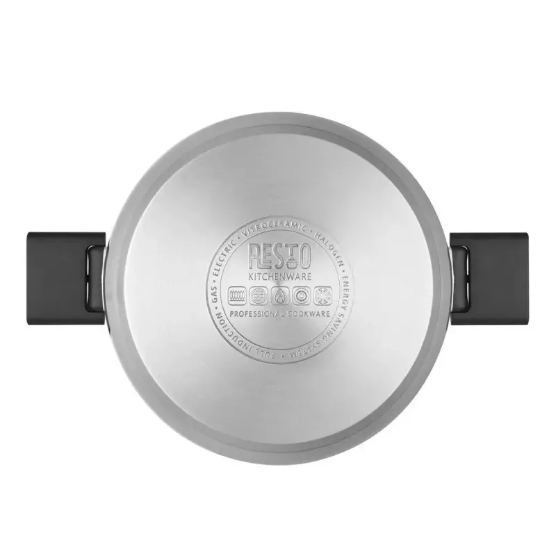 Resto Kitchenware Anser 4,4 L rond zwart roestvrij staal