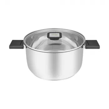 Resto Kitchenware Anser 4,4 L rond zwart roestvrij staal