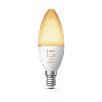 Slimme gloeilamp Philips Hue White ambience Candle E14, 5,2 W, Bluetooth/Zigbee, E14-fitting