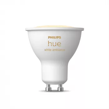 Philips Hue White Ambiance GU10 – slimme spot, slimme lamp, Bluetooth/Zigbee, wit, LED, GU10, GU10