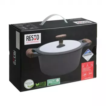 Resto Kitchenware Ran 2,4 L rond zwart hout