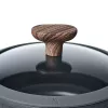 Resto Kitchenware Ran braadpan 2,4 l, rond, zwart, met hout