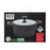 Resto Kitchenware Ran braadpan 2,4 l, rond, zwart, met hout