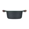 Resto Kitchenware Ran braadpan 2,4 l, rond, zwart, met hout