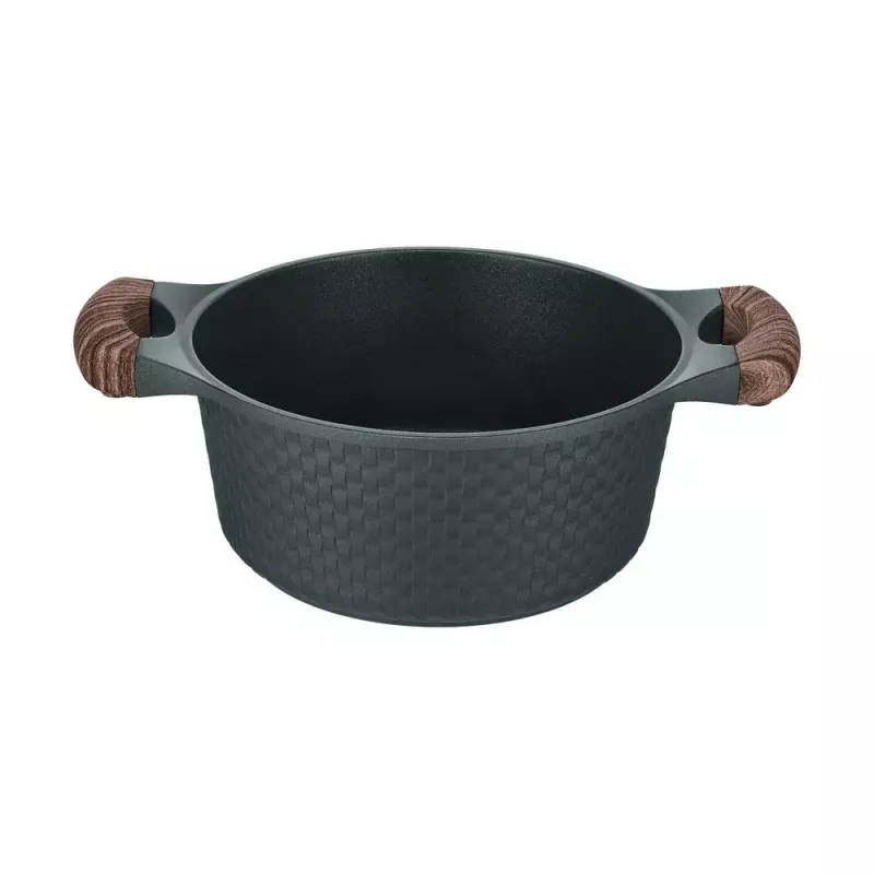 Resto Kitchenware Ran braadpan 2,4 l, rond, zwart, met hout