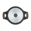 Resto Kitchenware Ran braadpan 2,4 l, rond, zwart, met hout