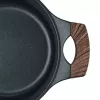 Resto Kitchenware Ran braadpan 2,4 l, rond, zwart, met hout