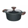 Resto Kitchenware Ran braadpan 2,4 l, rond, zwart, met hout