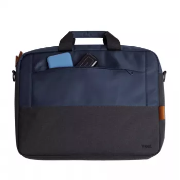 Trust Lisboa aktetas 40,6 cm 16 inch blauw 2 vakken
