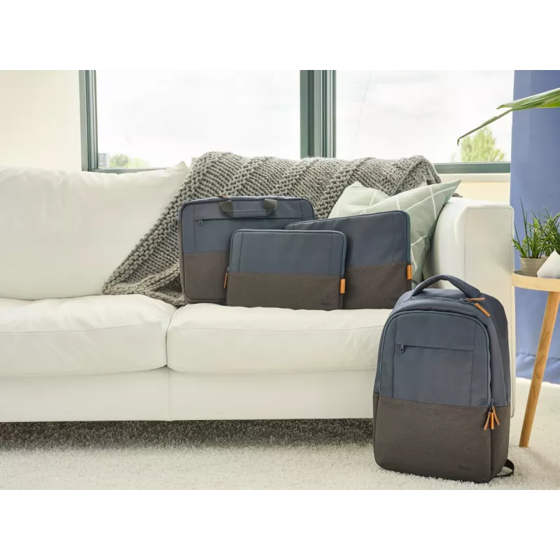 Trust Lisboa aktetas 40,6 cm 16 inch blauw 2 vakken