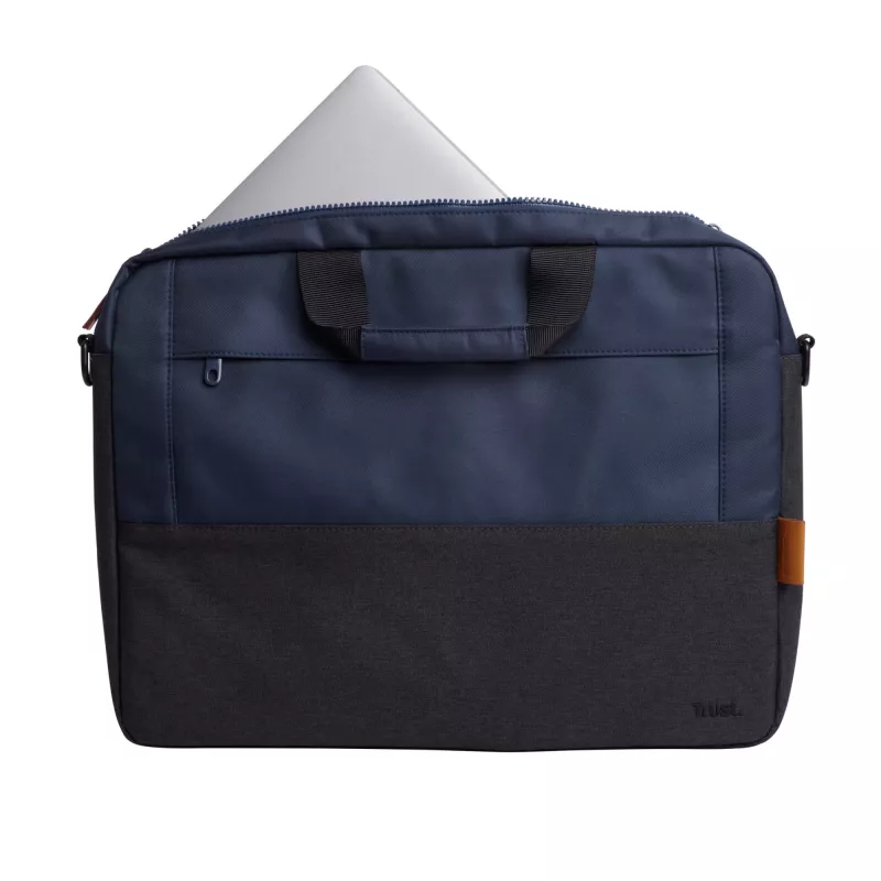 Trust Lisboa aktetas 40,6 cm 16 inch blauw 2 vakken