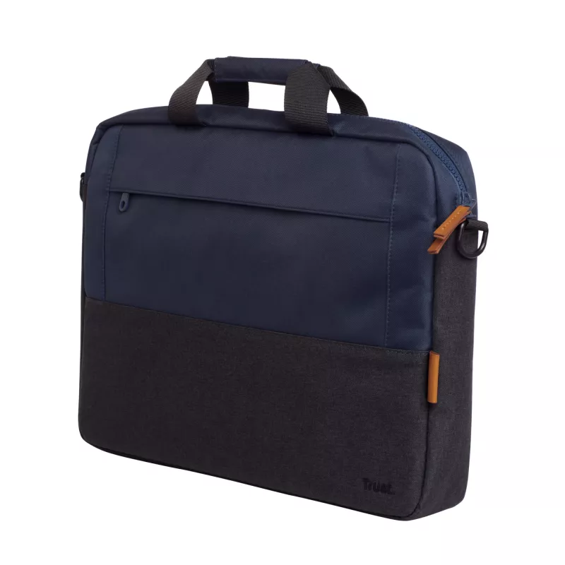 Trust Lisboa aktetas 40,6 cm 16 inch blauw 2 vakken