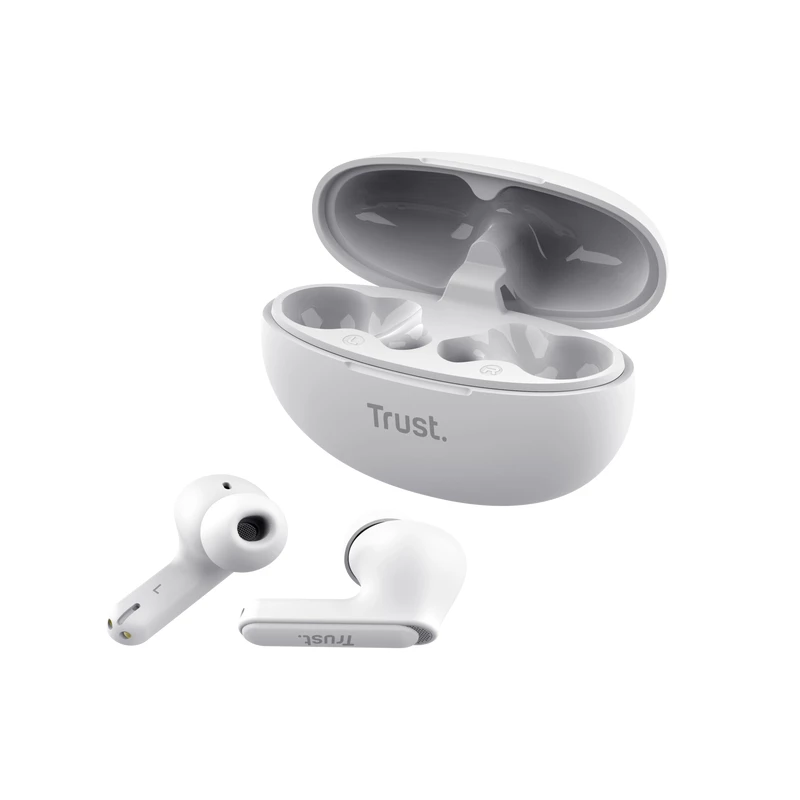Trust Yavi headset True Wireless Stereo (TWS) in-ear bellen/muziek USB Type-C Bluetooth wit