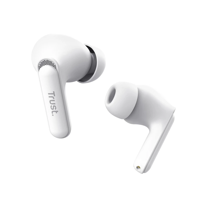 Trust Yavi headset True Wireless Stereo (TWS) in-ear bellen/muziek USB Type-C Bluetooth wit