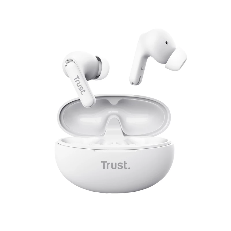 Trust Yavi headset True Wireless Stereo (TWS) in-ear bellen/muziek USB Type-C Bluetooth wit