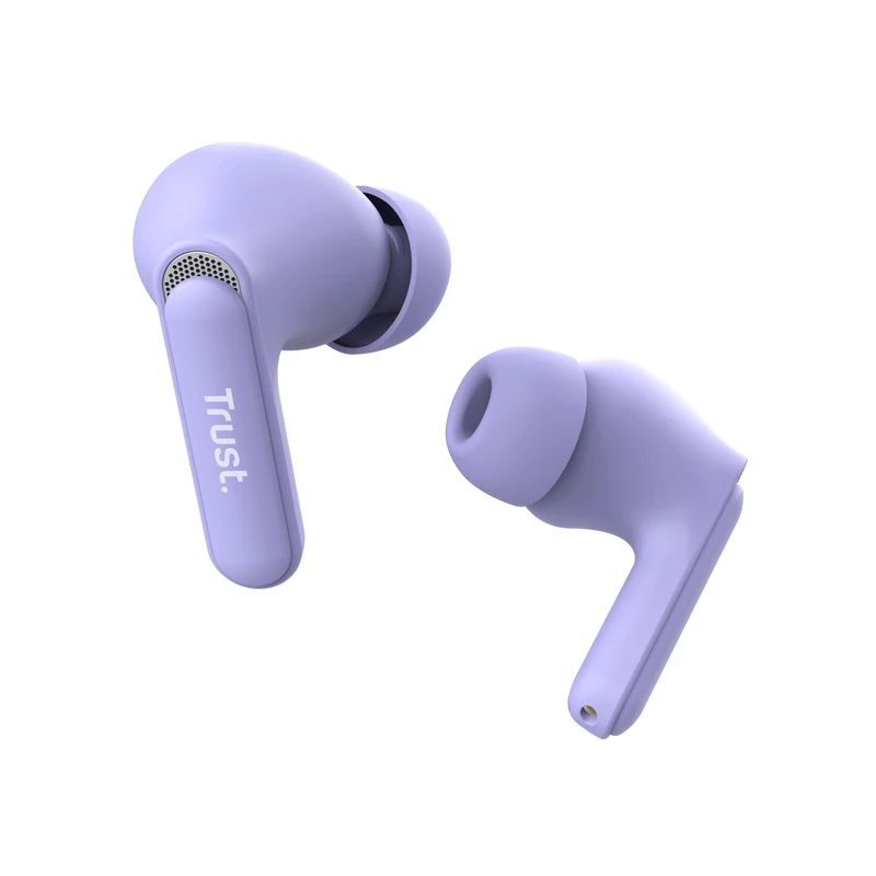 Trust Yavi 25297 Bluetooth-oordopjes met ENC, paars