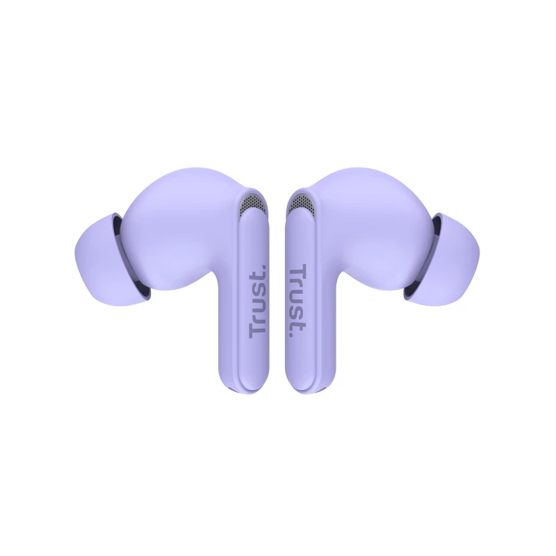 Trust Yavi 25297 Bluetooth-oordopjes met ENC, paars
