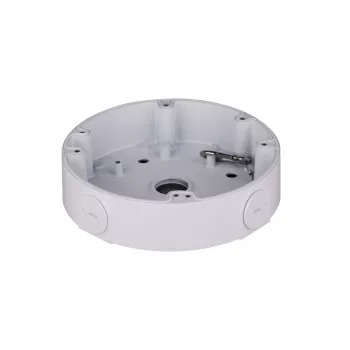 Aansluitdoos DAHUA PFA138 universeel wit – 3 kg capaciteit, Ø 16,1 cm, hoogte 38 mm, 3/4-inch schroefdraad
