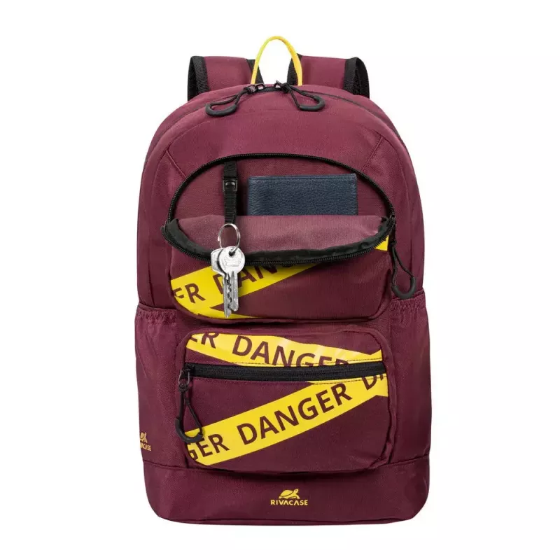 Rivacase 5421 Urban laptoprugzak 13,3 inch (33,8 cm), 14 l, bordeauxrood