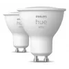 Philips Hue White GU10 slimme lamp, 2x400 lm, 2 stuks