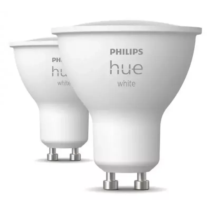 Philips Hue White GU10 slimme lamp, 2x400 lm, 2 stuks