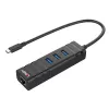 USB-hub Lindy USB 3.2 Type-C hub en Gigabit Ethernet-converter