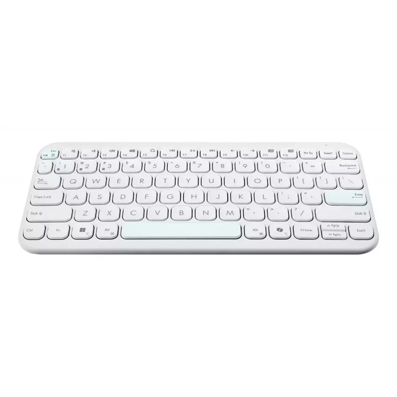 ASUS Marshmallow KW100 Draadloos toetsenbord, iriserend wit