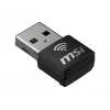 USB-adapter MSI AX1800 Nano WiFi USB 2.0 zwart