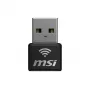 USB-adapter MSI AX1800 Nano WiFi USB 2.0 zwart