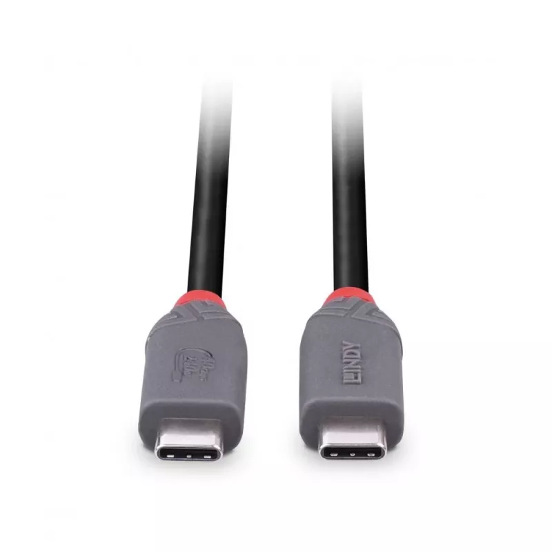 Lindy 0,8 m USB 4 240 W Type-C-kabel, Anthra Line