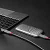 Lindy 0,8 m USB 4 240 W Type-C-kabel, Anthra Line
