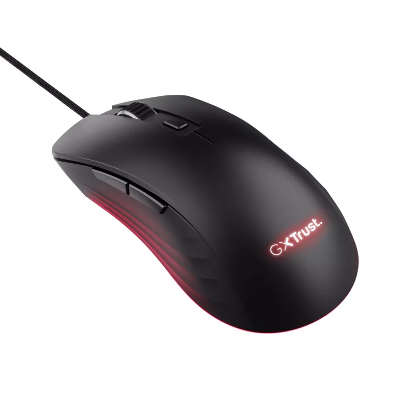 Trust GXT924 YBAR+ gamingmuis rechtshandig USB Type-A optisch 25600 DPI