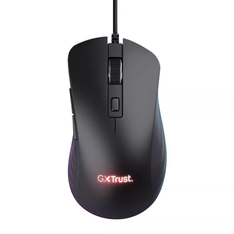 Trust GXT924 YBAR+ gamingmuis rechtshandig USB Type-A optisch 25600 DPI