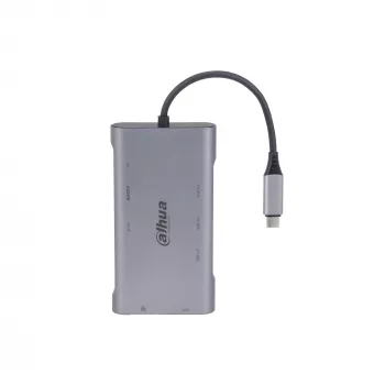 Dahua Technology 9-in-1 USB 3.1 Type-C naar USB 3.0 + HDMI + RJ45 + VGA + SD/TF + PD dockingstation