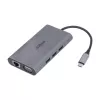 Dahua Technology 9-in-1 USB 3.1 Type-C naar USB 3.0 + HDMI + RJ45 + VGA + SD/TF + PD dockingstation